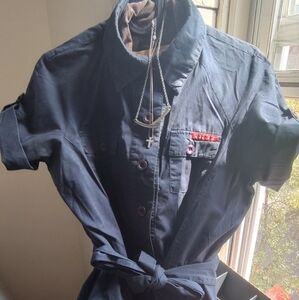 Retro Silver Adjustable Choker Necklace With White Enamel